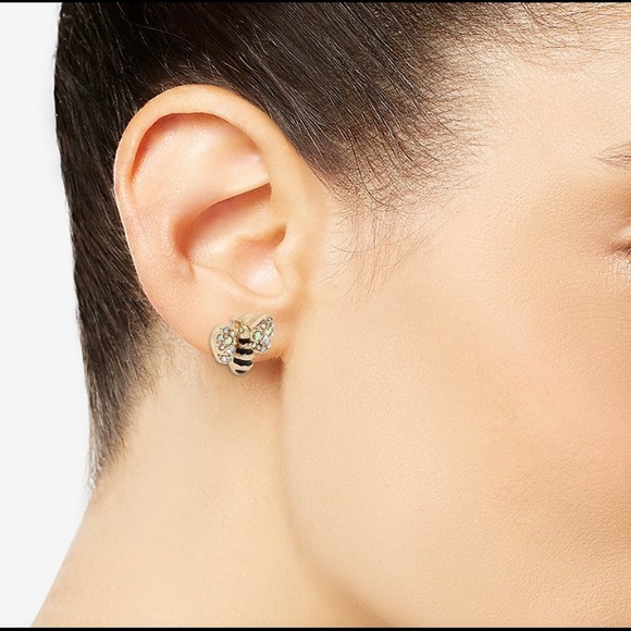 🐝 Betsey Johnson Bumble Bee Stud Earrings - Picture 5 of 6